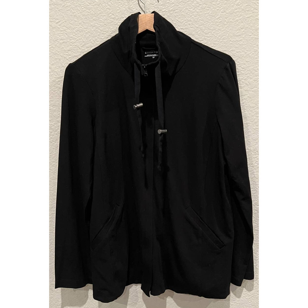 Eileen Fisher High Collar Organic Cotton Jacket (S) - Picture 8 of 8